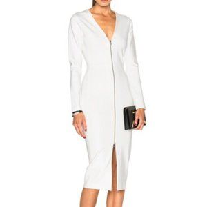 Veronica Beard Firefly Slit Front Full Zip Dress